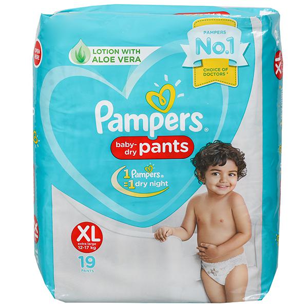 Buy Pampers Premium Care Pants - XL Extra Large Size Baby Diapers, Softest  Ever Pampers Pants, 12-17 Kg Online at Best Price of Rs 4796 - bigbasket