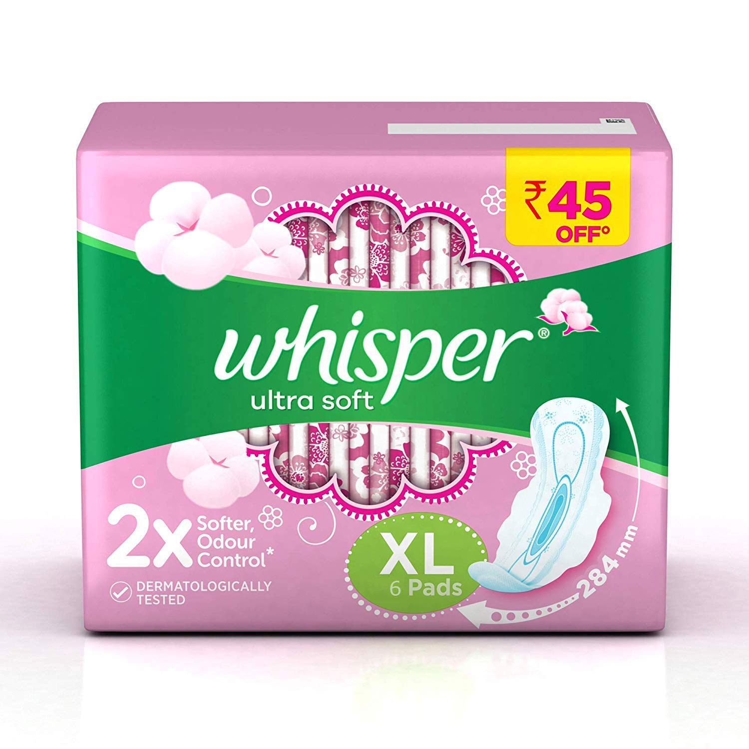 Whisper Ultra Soft XL 6 pads S Indira Super Market
