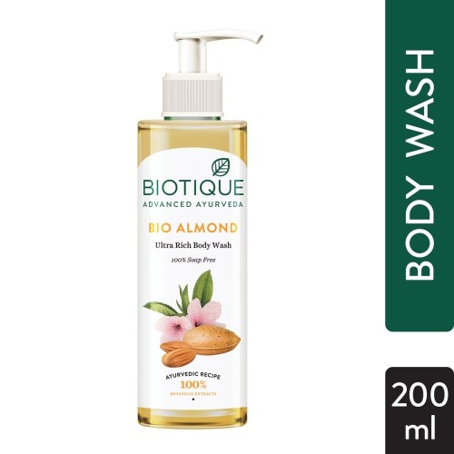 Biotique Body Wash Almond 200ml – S Indira Super Market