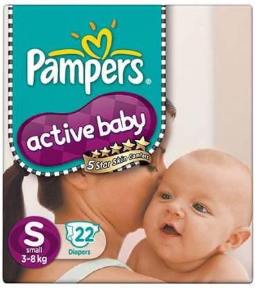 Buy Pampers Active Baby Diapers  Small 38 kg Extra Dry Layer Online at  Best Price of Rs 1425  bigbasket