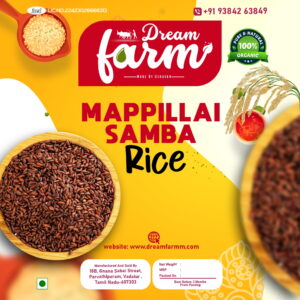 VIVASAYI MAPPILLAI SAMBA RICE 500G