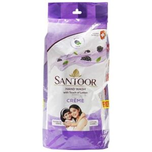 santoor hand wash  with touch of lotion creame   675new ml