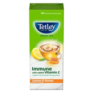 TETLEY GREEN TEA LEMON 100S