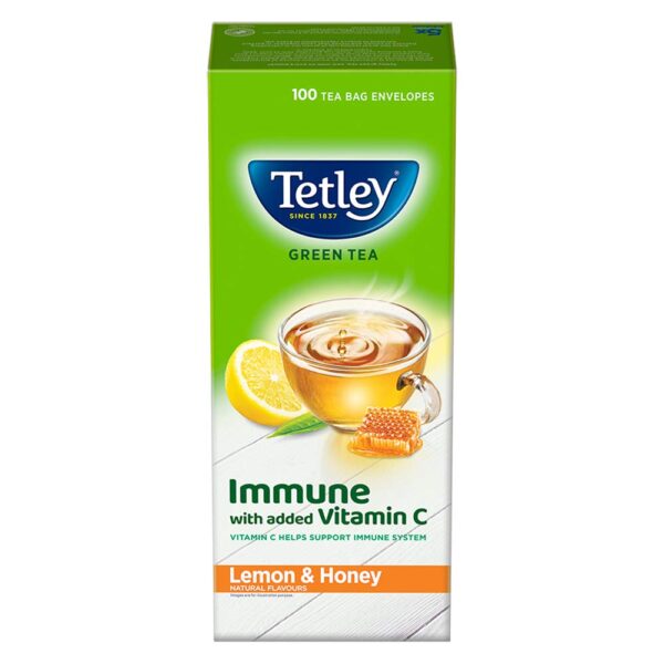 TETLEY GREEN TEA LEMON 100S
