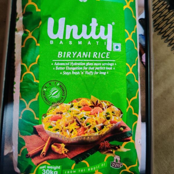 30kg Unity Basmati