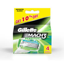 Gillette Mach3 Sensitive 4s Pack(Catridge)