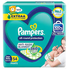 Pampers Newborn Anti Rash S 54pcs