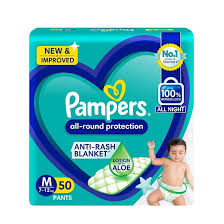 Pampers Pant M 50pcs Lotion Aloe