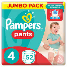Pampers Pants L 52pcs