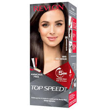 Revlon Top Speed Hair Color for Women- Brownish Black