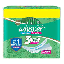Whisper Ultra Clean XL+ 60pads