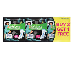 Whisper Ultra Bindazzz Night XL 2+1 45pcs