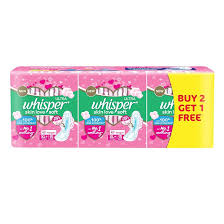 Whisper Ultra Soft Air Fresh XL+ 45pcs Buy 2 Get 1 Free