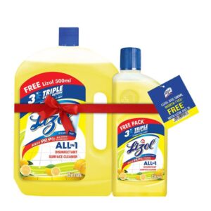 Lizol Disinfectant 1 Litre + 1 Free 500ml